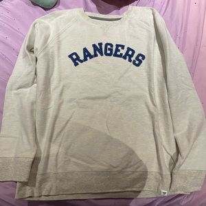 FANATICS NEW YORK RANGERS WOMENS SWEATSHIRT CREAM SIZE XL